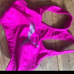 Small, PUMA sports bra hot pink